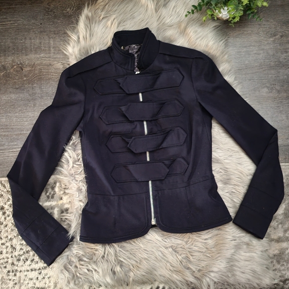 Gwen Stefani L.A.M.B 100% wool military style blazer jacket size 4 - Picture 10 of 10